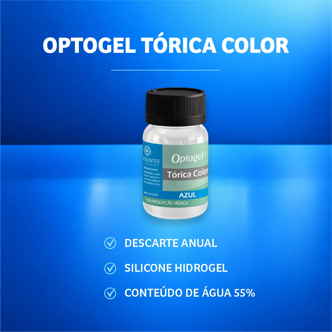 Frasco da lente de contato Optogel Tórica Color Optolentes
