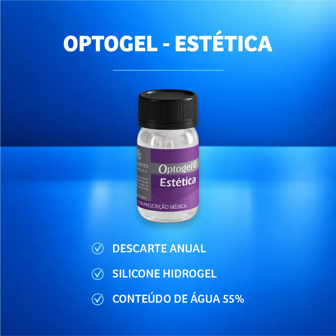 Frasco da lente de contato Optycolor Estética Optolentes
