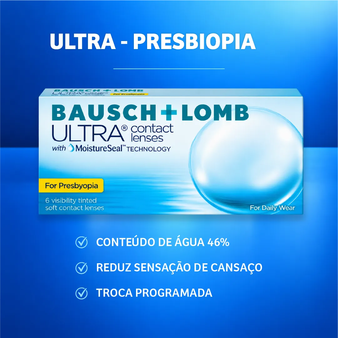 Caixa da lente de contato Ultra Multifocal Bausch + Lomb